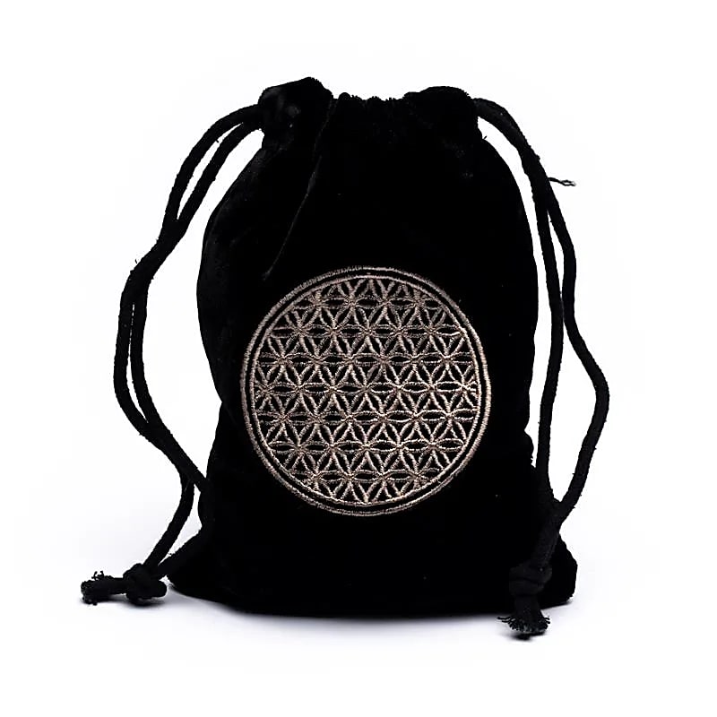 Flower Of Life Velvet bag